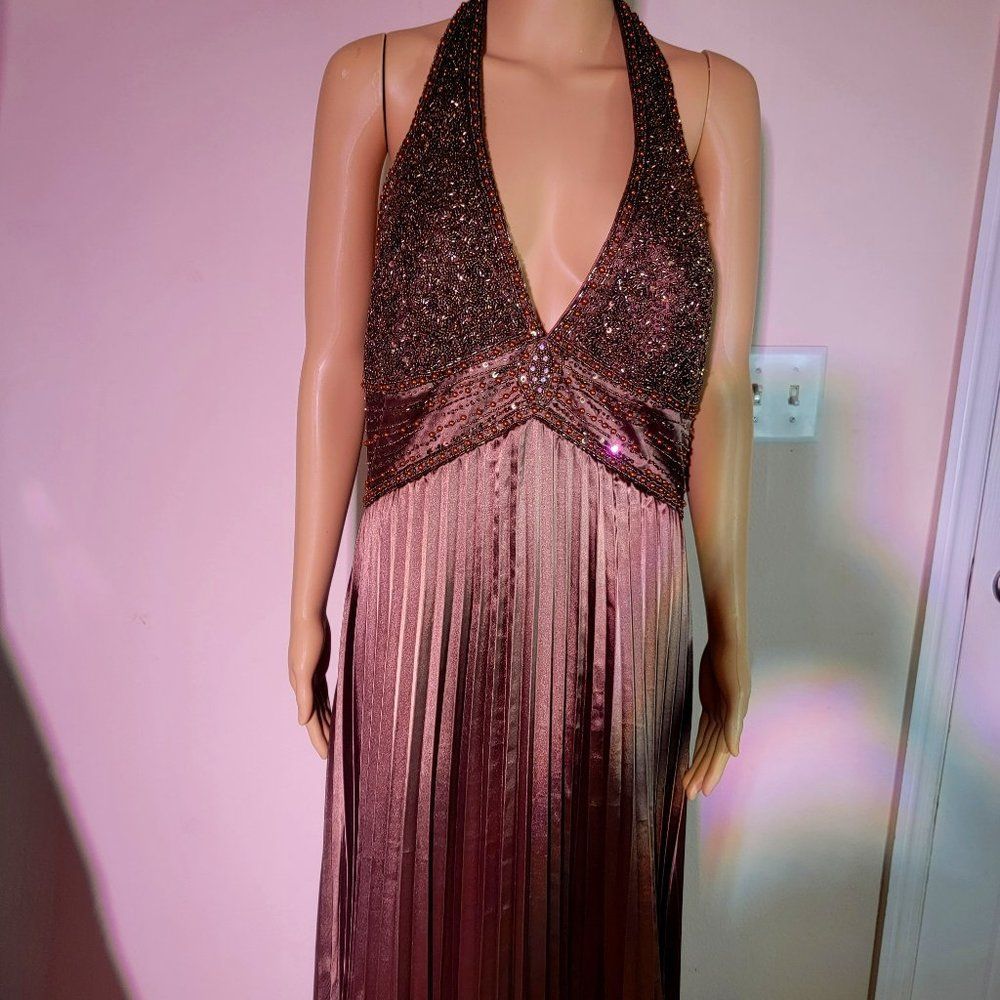 PRICE JUST REDUCED! NWT Nina Canacci Formal Gown in Brown